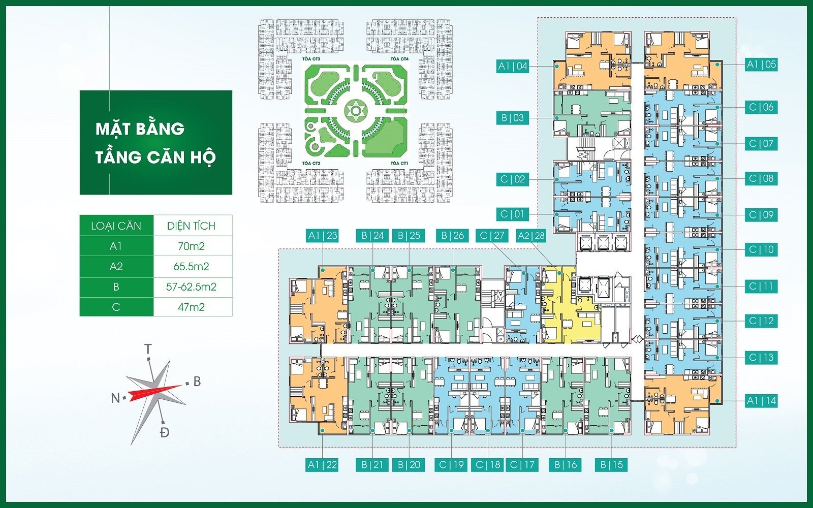 Mặt Bằng Tầng CT1 Căn Hộ IEC Residences Quy Nhơn