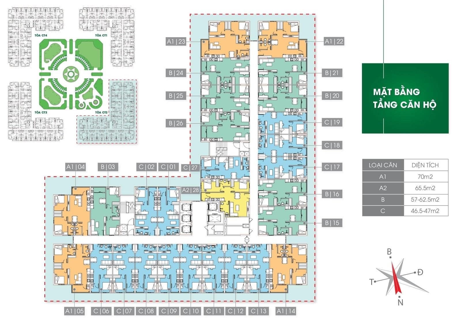 Mặt Bằng Tầng CT2 IEC Residences Quy Nhơn