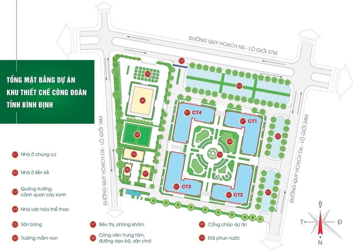 Mặt bằng dự án Iec Residence Quy Nhơn