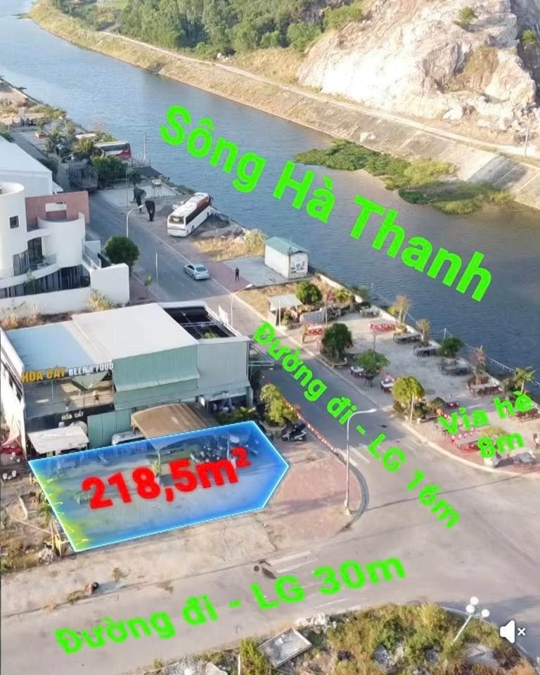 Bán đất Khu Đô Thị Long Vân Thành Phố Quy Nhơn, Lô Góc 218,5m2