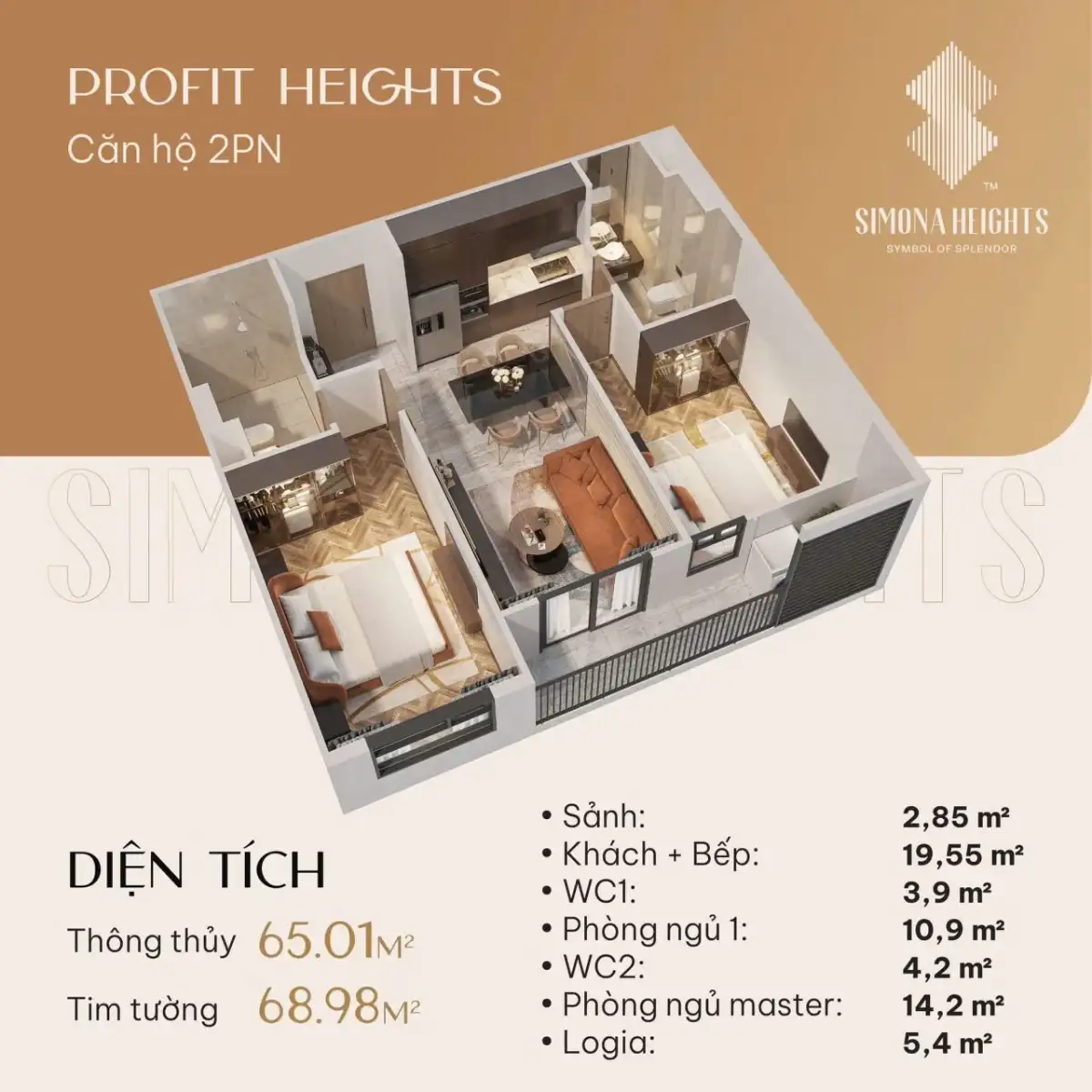 Bán căn hộ Chung Cư SIMONA HEIGHTS Quy Nhơn, Giá Gốc Chủ Đầu Tư