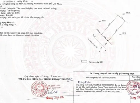 BÁN LÔ ĐẤT NÚI MỒ CÔI, NHƠN PHÚ THÀNH PHỐ QUY NHƠN