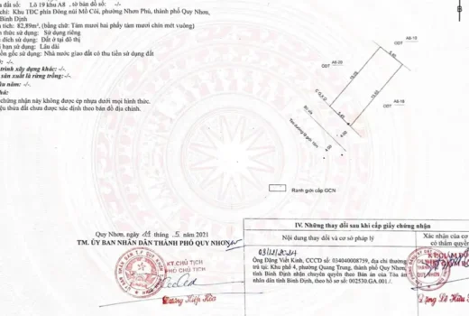 BÁN LÔ ĐẤT NÚI MỒ CÔI, NHƠN PHÚ THÀNH PHỐ QUY NHƠN