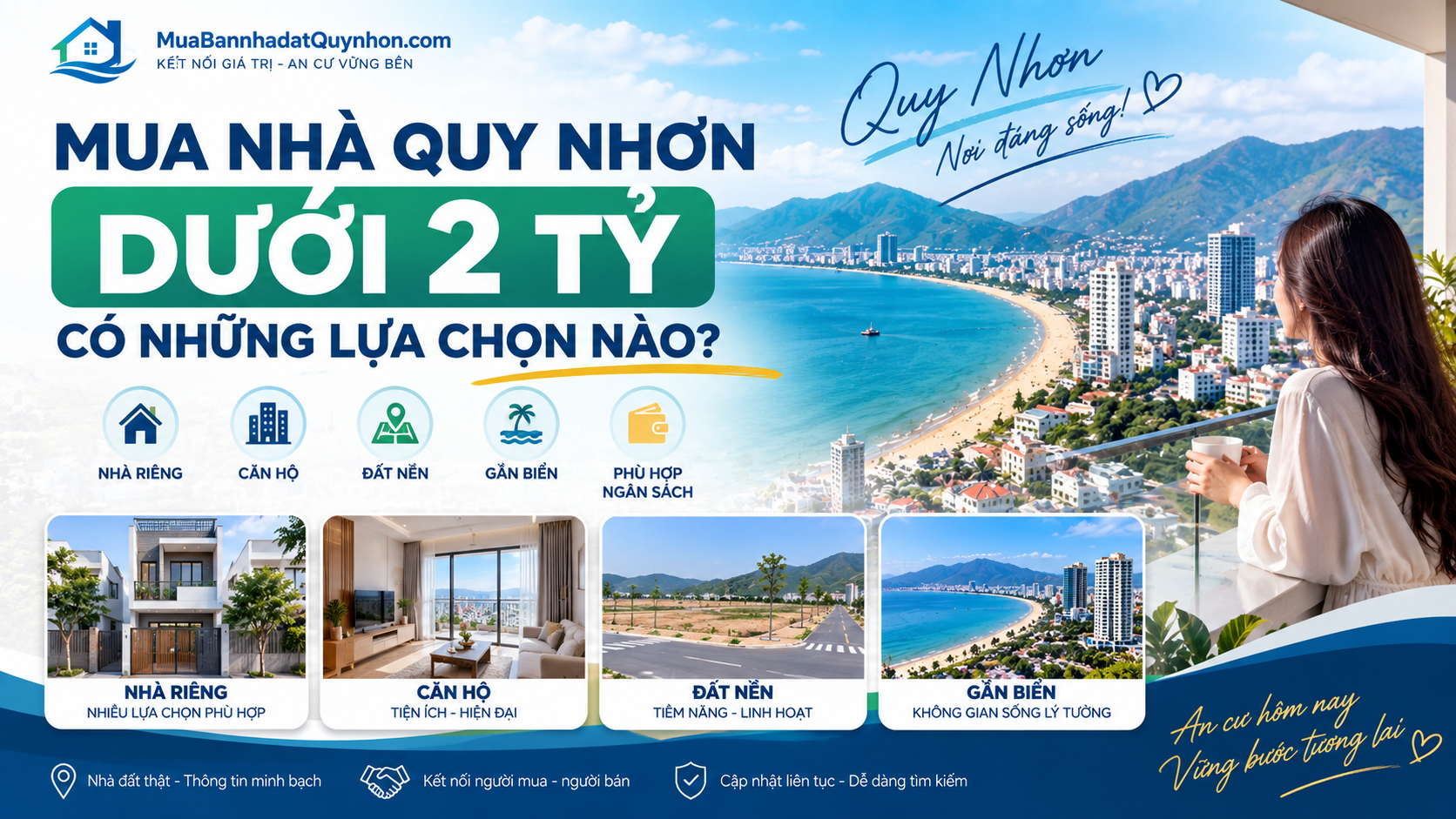 Mua nhà Quy Nhơn dưới 2 tỷ có những lựa chọn nào?