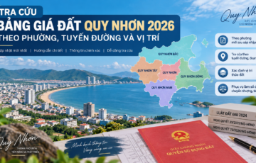 Cách Tra Cứu Bảng Giá Đất Quy Nhơn 2026 Theo Phường, Tuyến Đường Và Vị Trí
