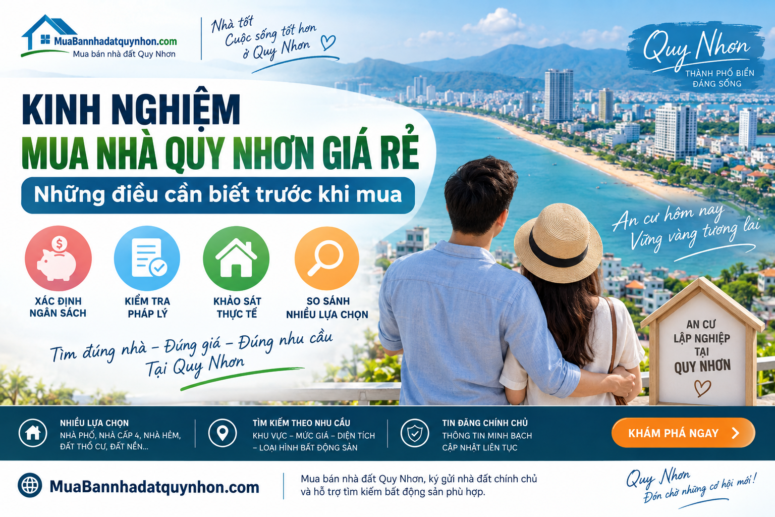 Kinh nghiệm mua nhà Quy Nhơn giá rẻ: Những điều cần biết trước khi mua 1 mua bán nhà đất quy nhơn giá rẻ