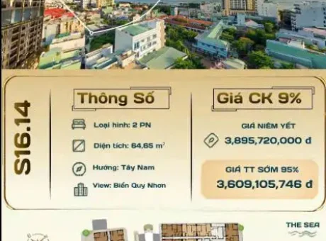 ⚡ GIÁ 3,6 TỶ CHO CĂN 2PN VIEW BIỂN – CĂN CẦN BÁN GẤP!